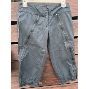 Vtg Y2K Bebe Women's Black Knee Length Capri Pants *Size 2